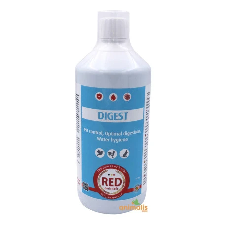 DIGEST 1Litre - Acidification De L'eau Et Digestion - Red Animals