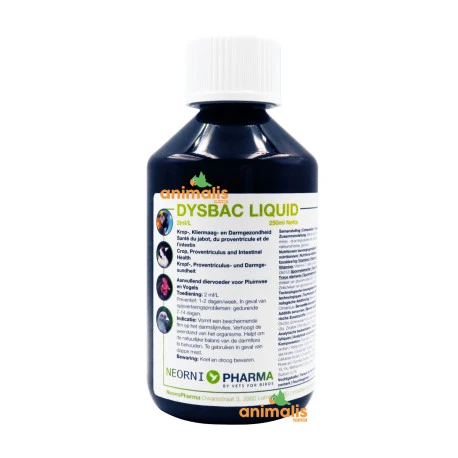 Dysbac Liquide 250ml - Santé Du Jabot, Du Proventricule Et De L'intestin